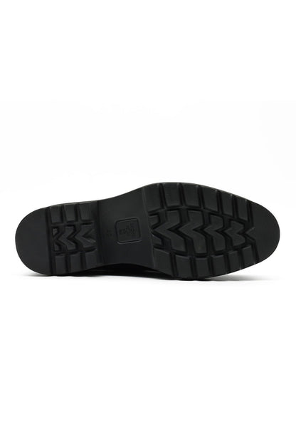 Double Buckle Suede Monk Shoes in Brown