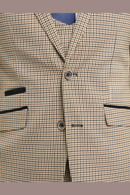 ELWOOD - TAN SLIM FIT BLAZER