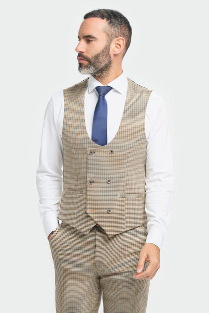 ELWOOD TAN WAISTCOAT