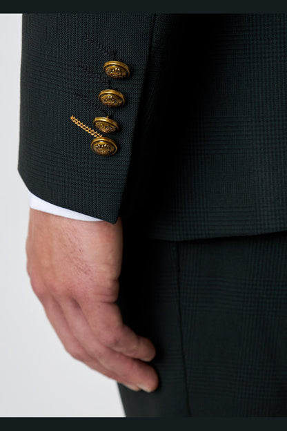 FINLEY – Green Prince of Wales Check Double Breasted Jacket with Chino