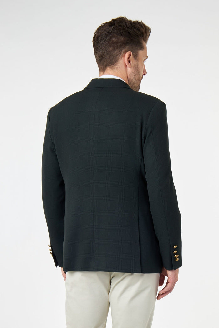 FINLEY – Green Prince of Wales Check Double Breasted Jacket with Chino