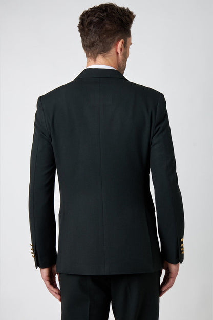 FINLEY – Olive Green Prince of Wales Checks Double Breasted 2 Piece Suit