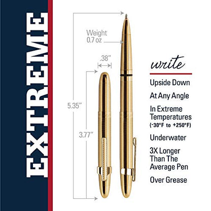 Fisher Space Pen Bullet Pen 400 Series Lacquered Brass - electronicsexpo.com - Pens