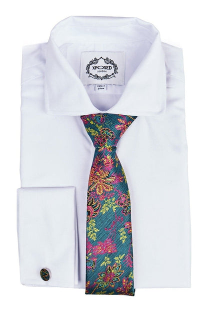 Floral Paisley Print Neck Tie Set