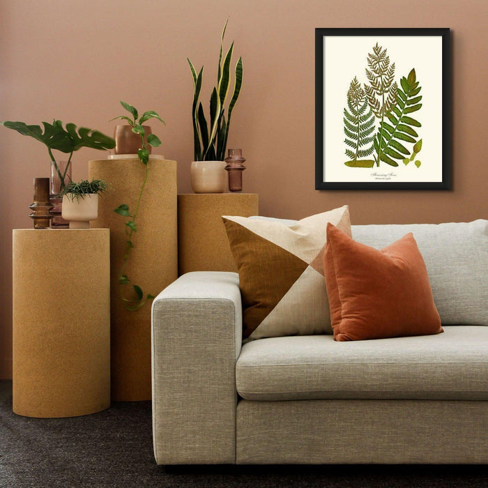 Flowering Fern Botanical Wall Art Print-Charting Nature
