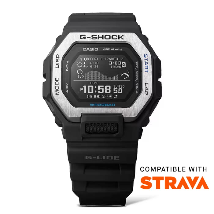 G-SHOCK G-LIDE GBX100-1 46mm Surf Watch