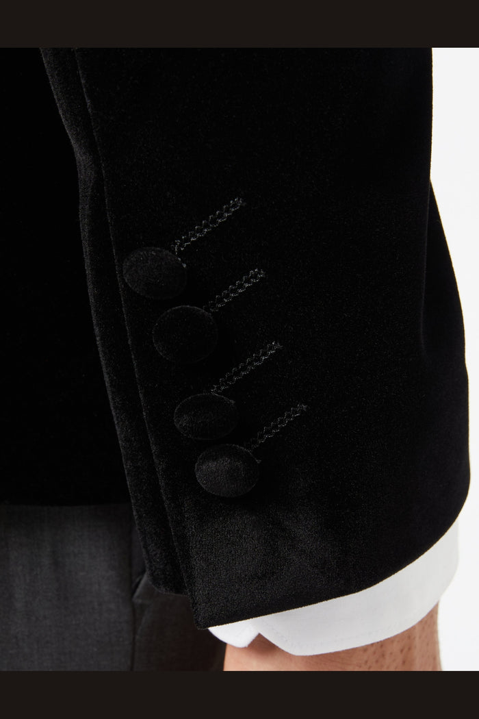 GARY- BLACK VELVET BLAZER