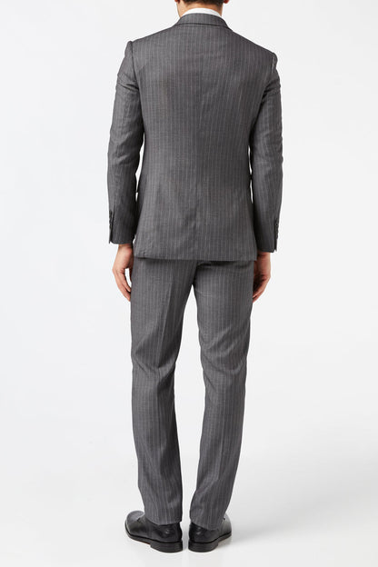 GEORGE - DOUBLE BREASTED GREY PINSTRIPE JACKET