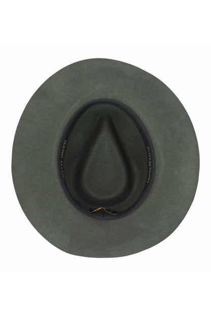 Gladwin Bond 100% Wool Green Fedora Stiff Hat