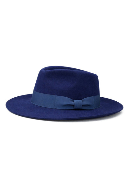 Gladwin Bond 100% Wool Navy Fedora Stiff Hat