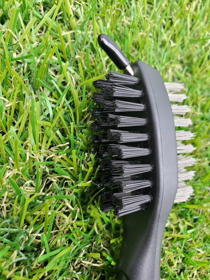 GOLF CLUB BRUSH - EXTENDABLE/2 SIDED/WITH CLIP