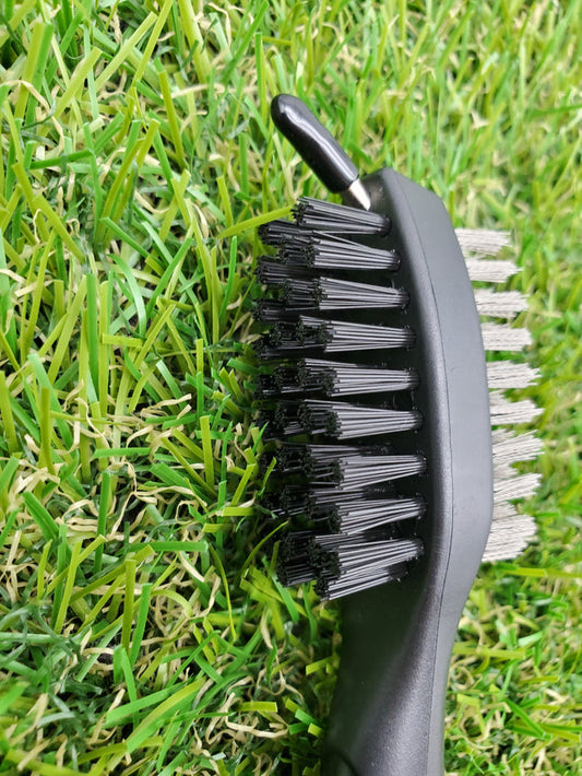 GOLF CLUB BRUSH - EXTENDABLE/2 SIDED/WITH CLIP