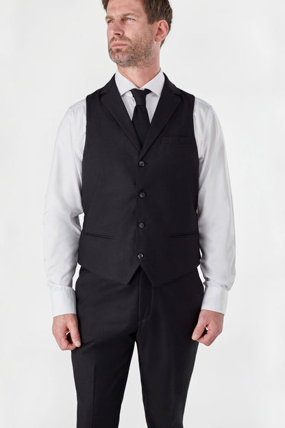GRAHAM - BLACK DOUBLE BREASTED SUIT