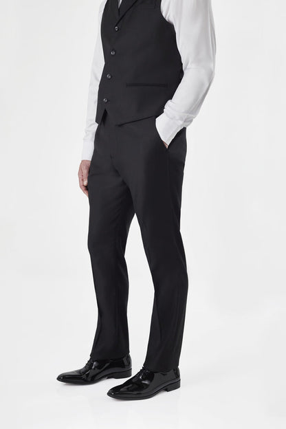 GRAHAM - BLACK DOUBLE BREASTED SUIT