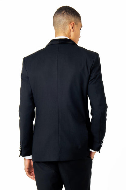 GREG – BLACK TAILORED TUXEDO WEDDING JACKET
