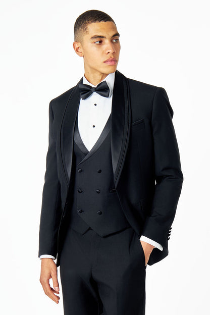 GREG – CLASSIC BLACK 3 PIECE TUXEDO SUIT