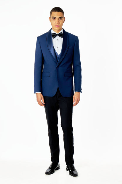 GREG – NAVY BLUE 3 PIECE TUXEDO WEDDING SUIT