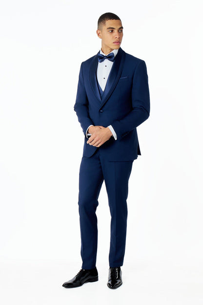 GREG – NAVY BLUE 3 PIECE WEDDING SUIT TUXEDO