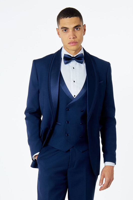 GREG – Mens Boys Navy Tuxedo Wedding Prom Suit