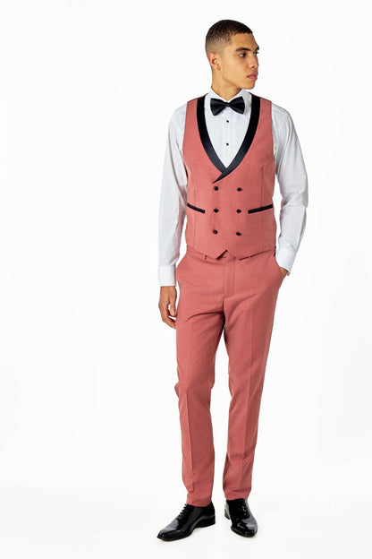 GREG – PINK 3 PIECE WEDDING SUIT TUXEDO