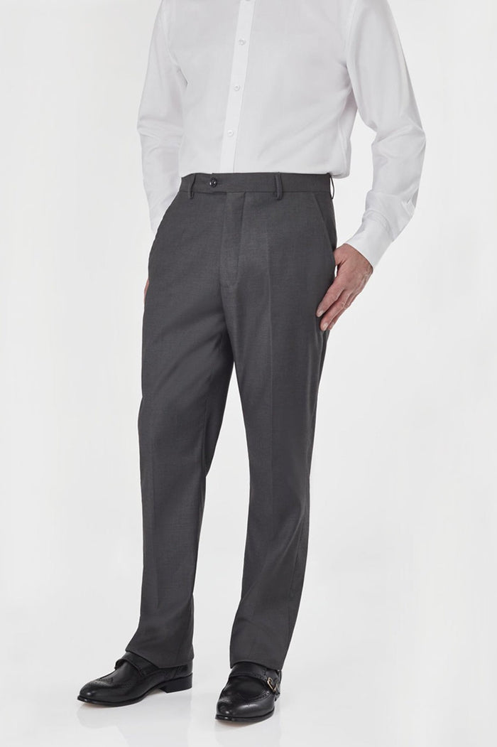 Grey Chinese Grandad Collar Nehru Jacket Suit