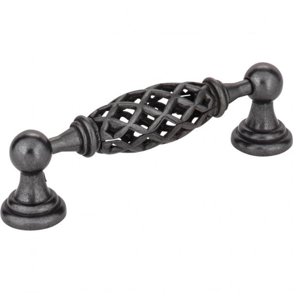 Hardware Resources 749-96B-DACM Birdcage Tuscany 96mm Center to Center Cabinet Pull, Gun Metal