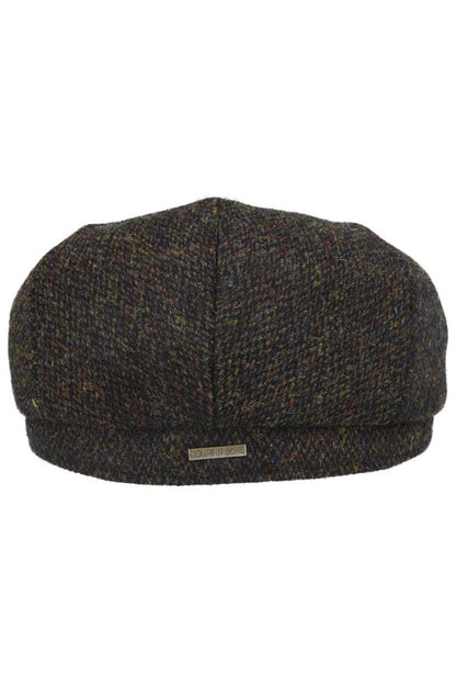 HARRIS TWEED - PURE SCOTTISH WOOL FLAT CAP IN GREEN