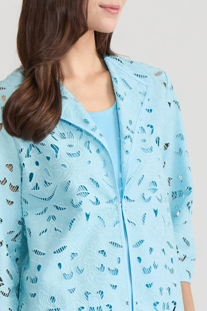 Heritage Embroidered Stitch Woven Topper, Serene | Ming Wang