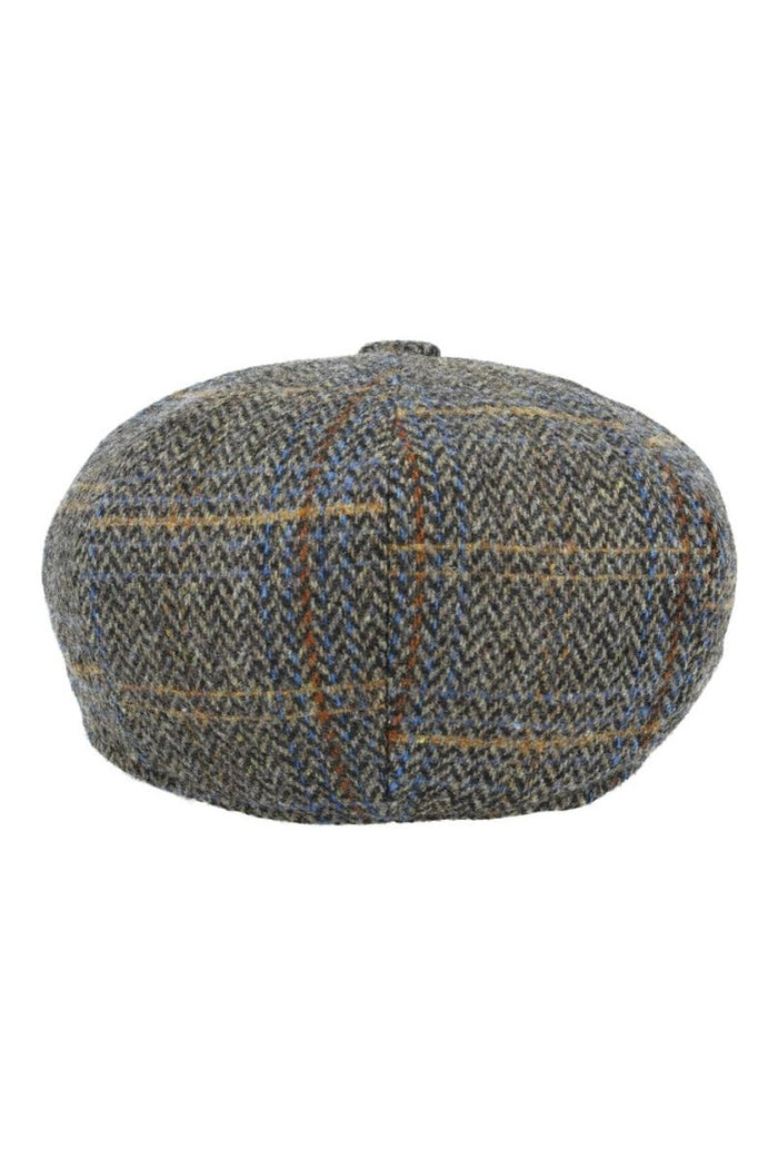 HERRINGBONE WOOL NEWSBOY CAP