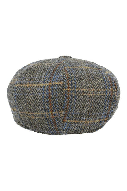 HERRINGBONE WOOL NEWSBOY CAP