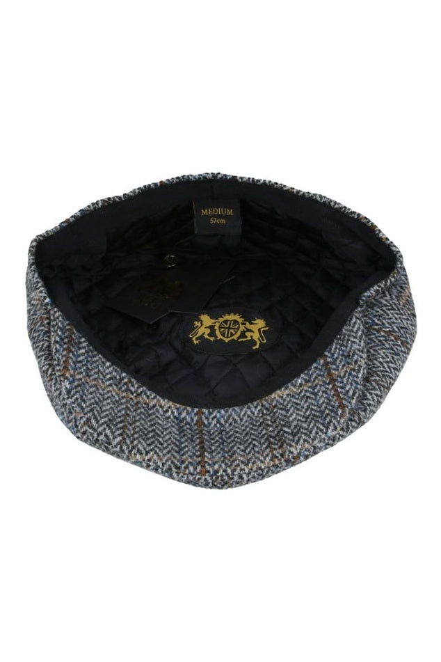 HERRINGBONE WOOL NEWSBOY CAP