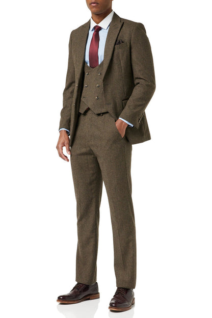 HERVE - BROWN HOUNDSTOOTH TWEED SUIT