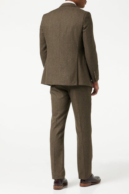 HERVE - BROWN HOUNDSTOOTH TWEED SUIT