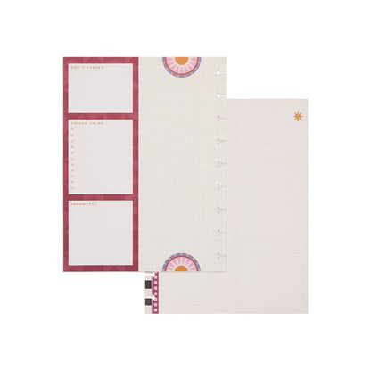 Horizon Lines - Dot Grid + Dotted Lined Classic Folded Filler Paper - 40 Sheets