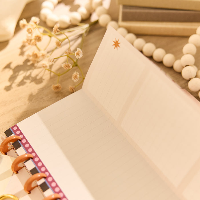 Horizon Lines - Dot Grid + Dotted Lined Classic Folded Filler Paper - 40 Sheets