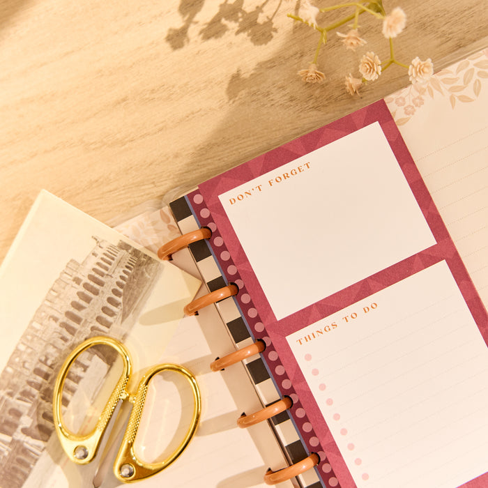 Horizon Lines - Dot Grid + Dotted Lined Classic Folded Filler Paper - 40 Sheets