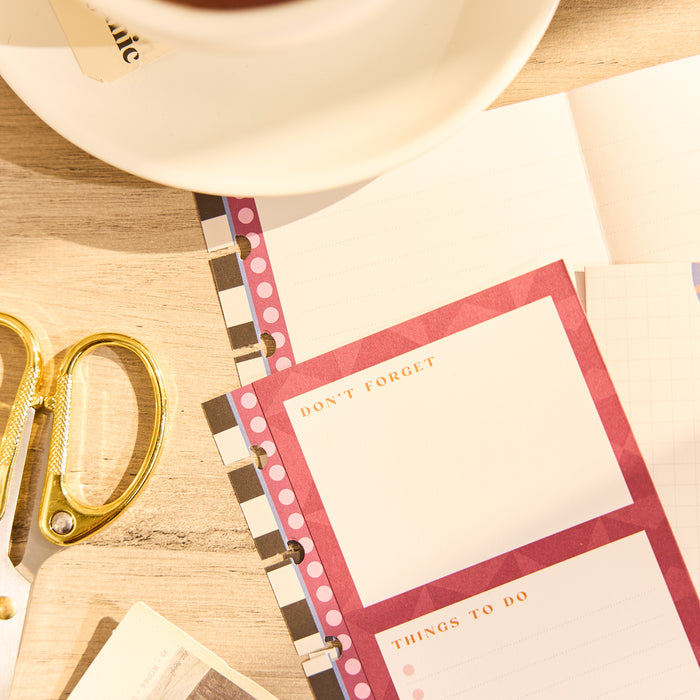 Horizon Lines - Dot Grid + Dotted Lined Classic Folded Filler Paper - 40 Sheets