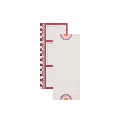 Horizon Lines - Dot Grid + Dotted Lined Classic Folded Filler Paper - 40 Sheets