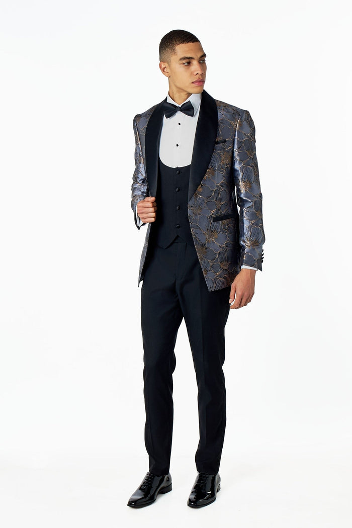 JASON – FORMAL FLORAL PRINTED WEDDING 3 PIECE SUIT