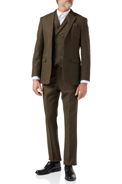 JAX - BROWN HERRINGBONE TWEED SUIT