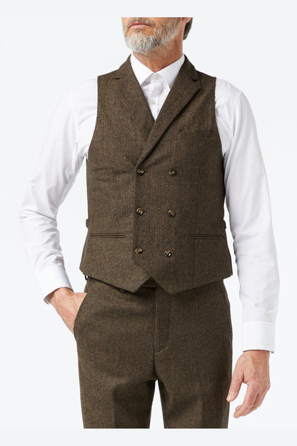JAX - BROWN HERRINGBONE TWEED SUIT