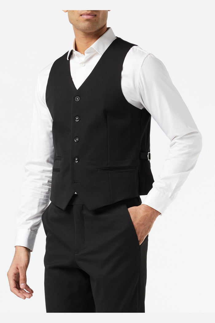 JROSS - Black 3 Piece Formal Business Suit