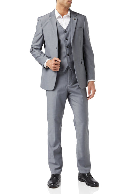 JROSS - GREY FORMAL JACKET & WAISTCOAT