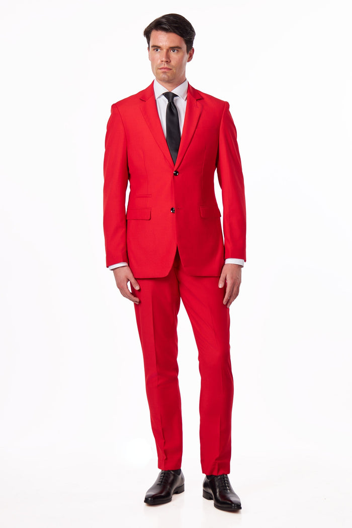 JROSS - RED PLAIN SUIT