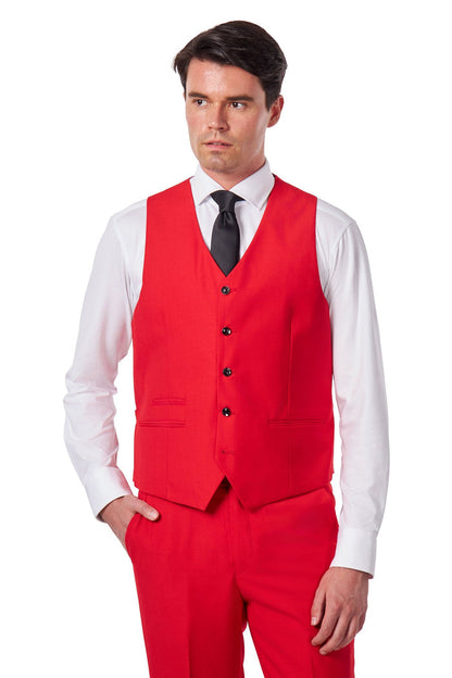 JROSS - RED PLAIN SUIT