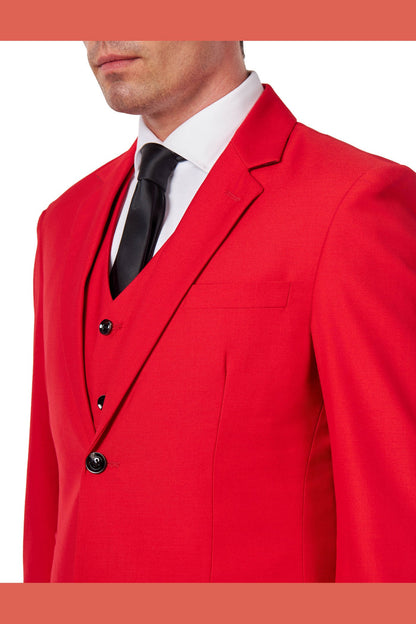 JROSS - RED FORMAL JACKET & WAISTCOAT