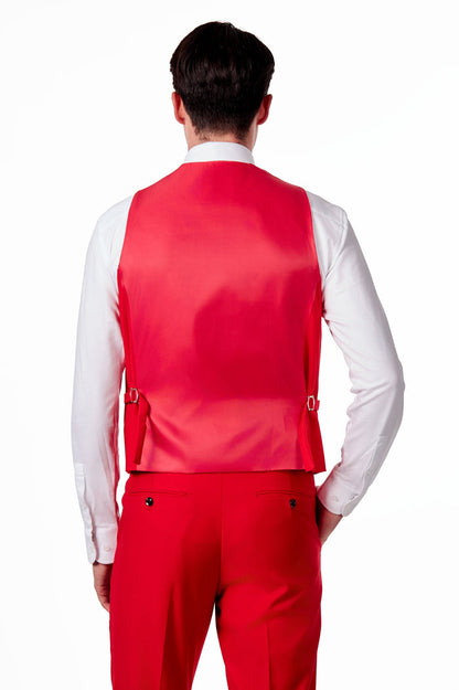 JROSS - RED FORMAL JACKET & WAISTCOAT