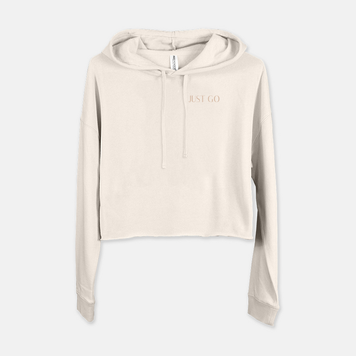 Just Go Women's Cropped Hooded Sweatshirt