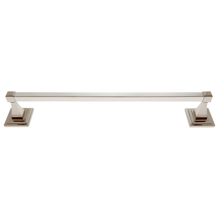 JVJ Hardware 28324-D Gradus 24" Towel Bar Set, Polished Nickel