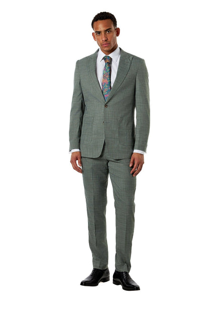 Kaiser - Sage Green Textured Tailored Suit